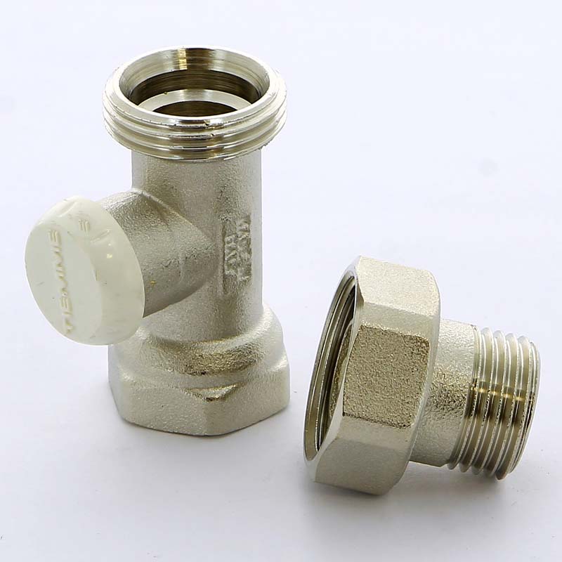 Вентиль НВ для радиаторов обратный EXCEL с разъемным соединением TIEMME 1/2" 3230003 - Вид №1