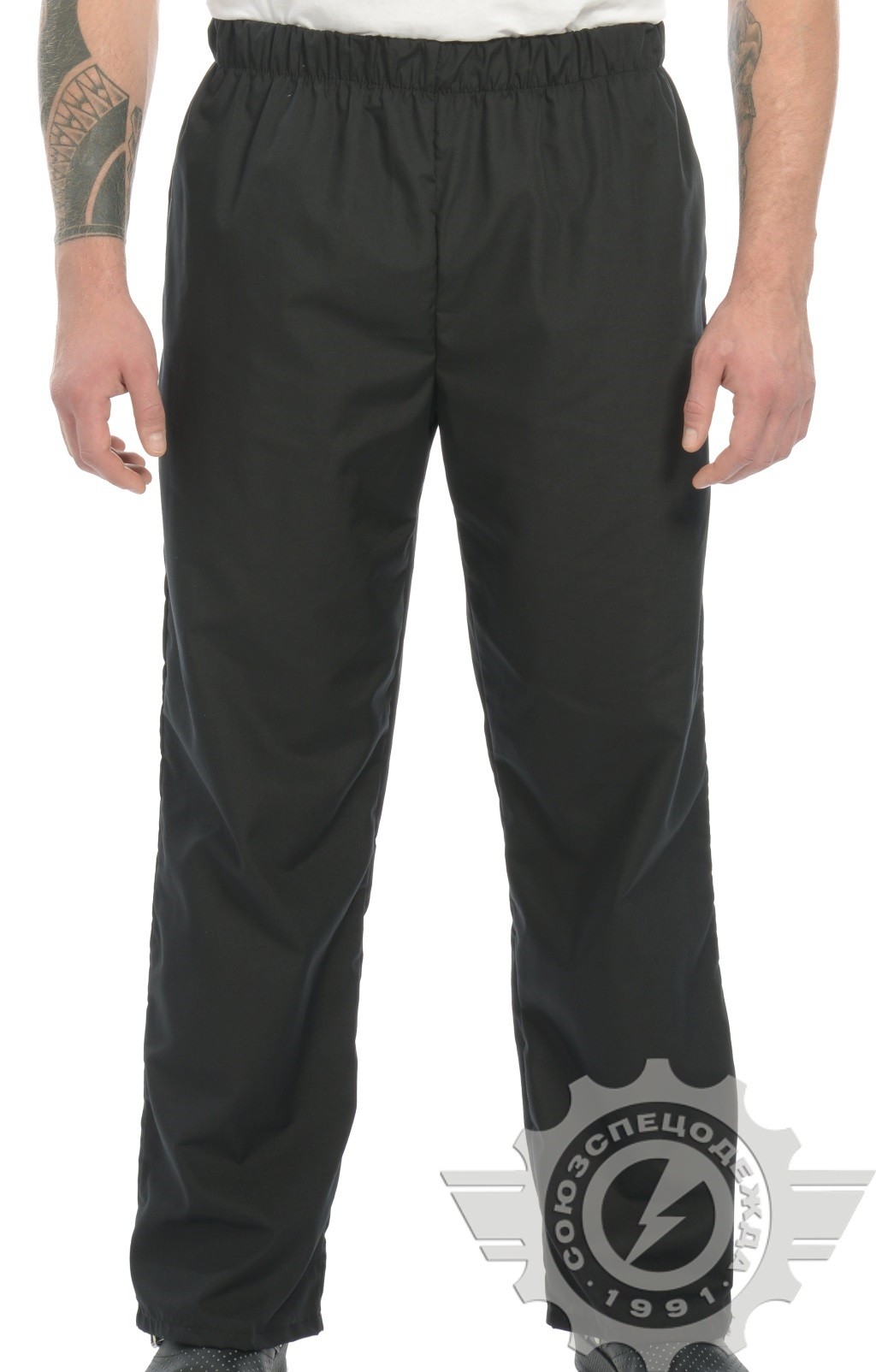 69057 Брюки "Люкс-Лайт" поварские черные  Одежда для поваров  размер 44-46/158-164 Спецодежда  - Вид №7