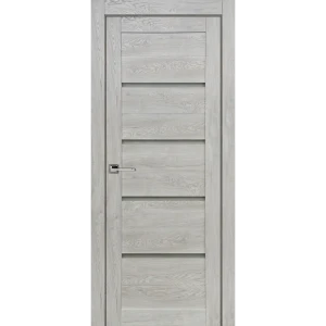 Межкомнатная дверь ПРИНЦИП Тренд с горизонтальным стеклом 60×200 см серый 87923235