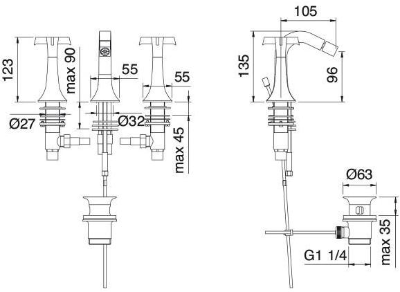 Rubinetterie Treemme Bridge  7822  - Вид №1