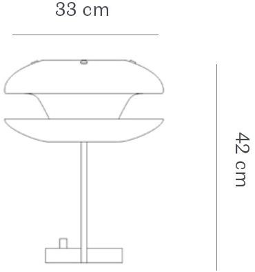 NORR11 Настольная лампа из опалового стекла и железа Yo-yo 1156_6177 - Вид №3