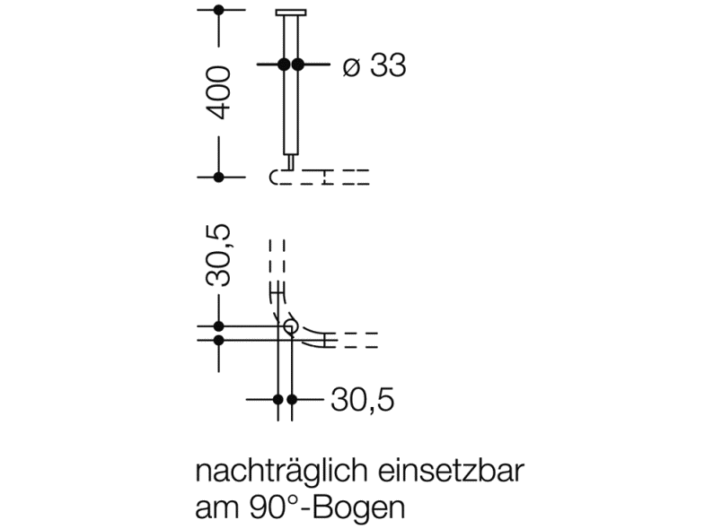 801.34B020 потолочная подвеска HEWI Edition matt | Polyamid  - Вид №5