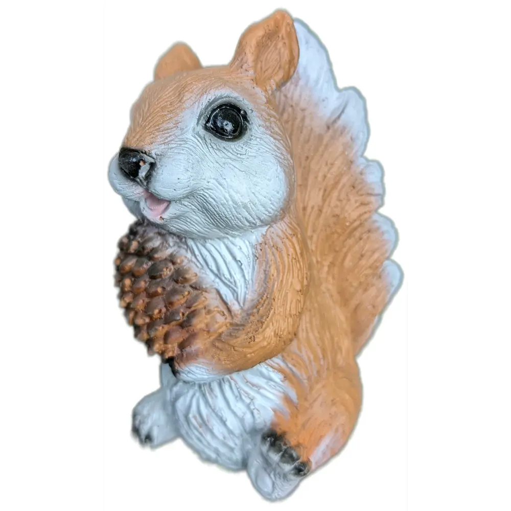 Садовая фигура Белка с шишкой полистоун 16x9 см Santreyd STLM-2101837 - Вид №1
