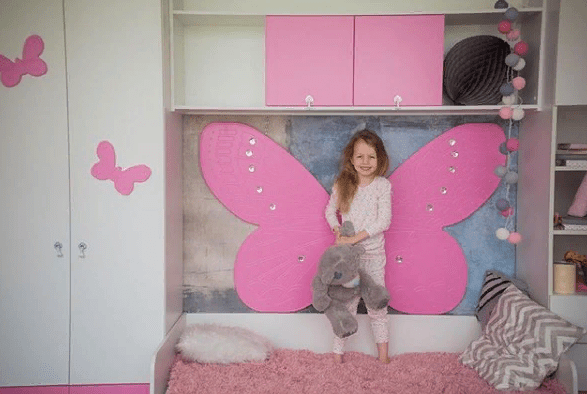 Полка детская навесная горизонтальная "Зефир" МАНДАРИН ЗЕФИР 178689 Белый;розовый Santreyd  - Вид №2