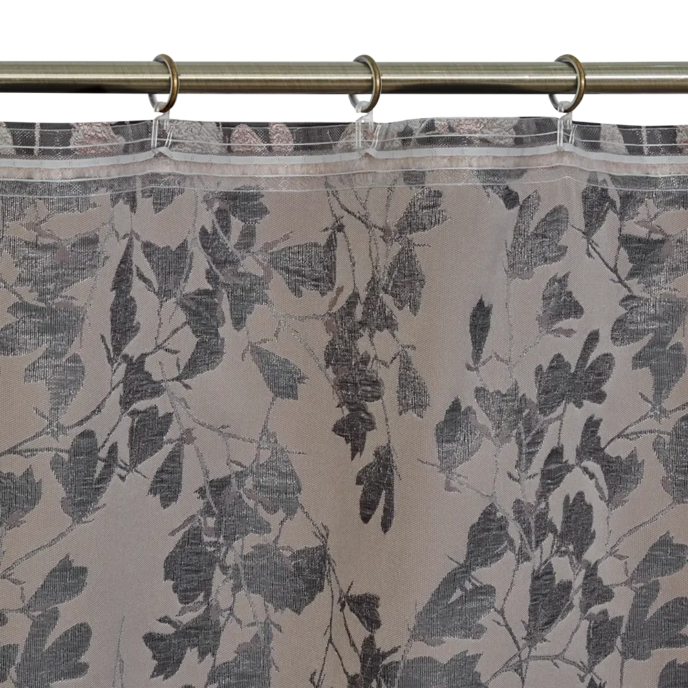 Штора на ленте «Флора» 200x300 см цвет серый MIAMOZA STLM-2098350 - Вид №3