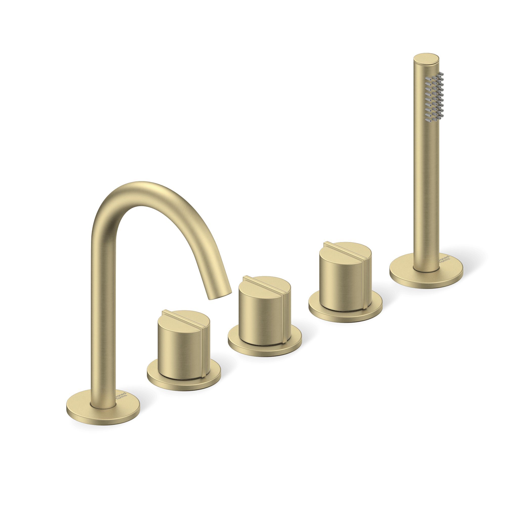 Утопленный набор для ванны с 5 отверстиями и ручным душем Varied Forms Macaron ARCH-00054511 - Вид №2