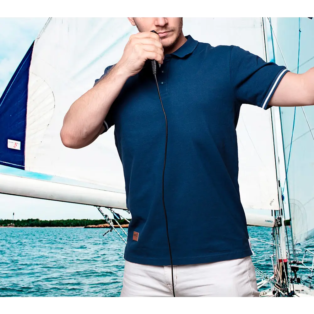 Футболка-поло Neo Tools Denim темно-синяя размер M рост 181 STLM-2034014 - Вид №2