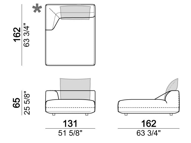 3-местный тканевый секционный диван Arketipo Starman ARCH-00099910 - Вид №11