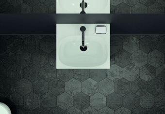 500636018 Подвесная раковина настенная прямоугольная Keramag  белая  - Вид №1