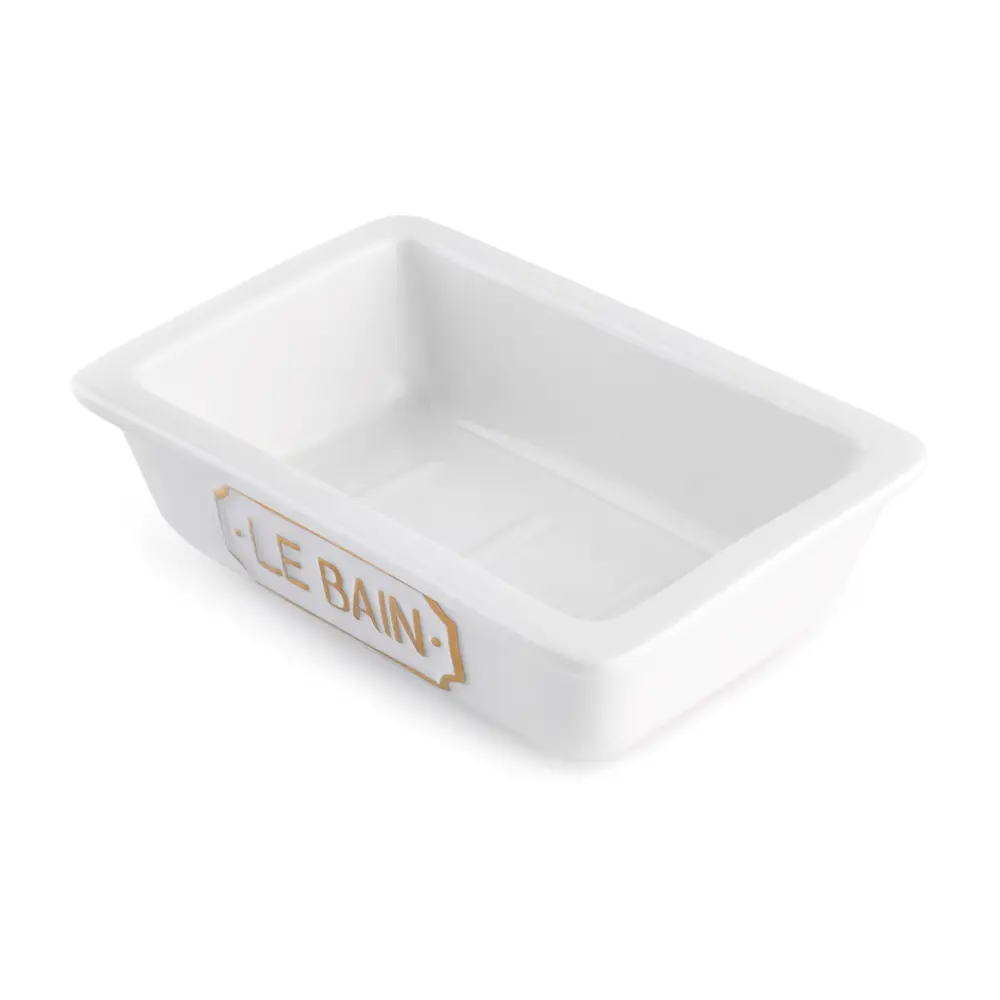 Мыльница Wess Le Bain Blanc керамика цвет белый 82260758 STLM-2137612 - Вид №1