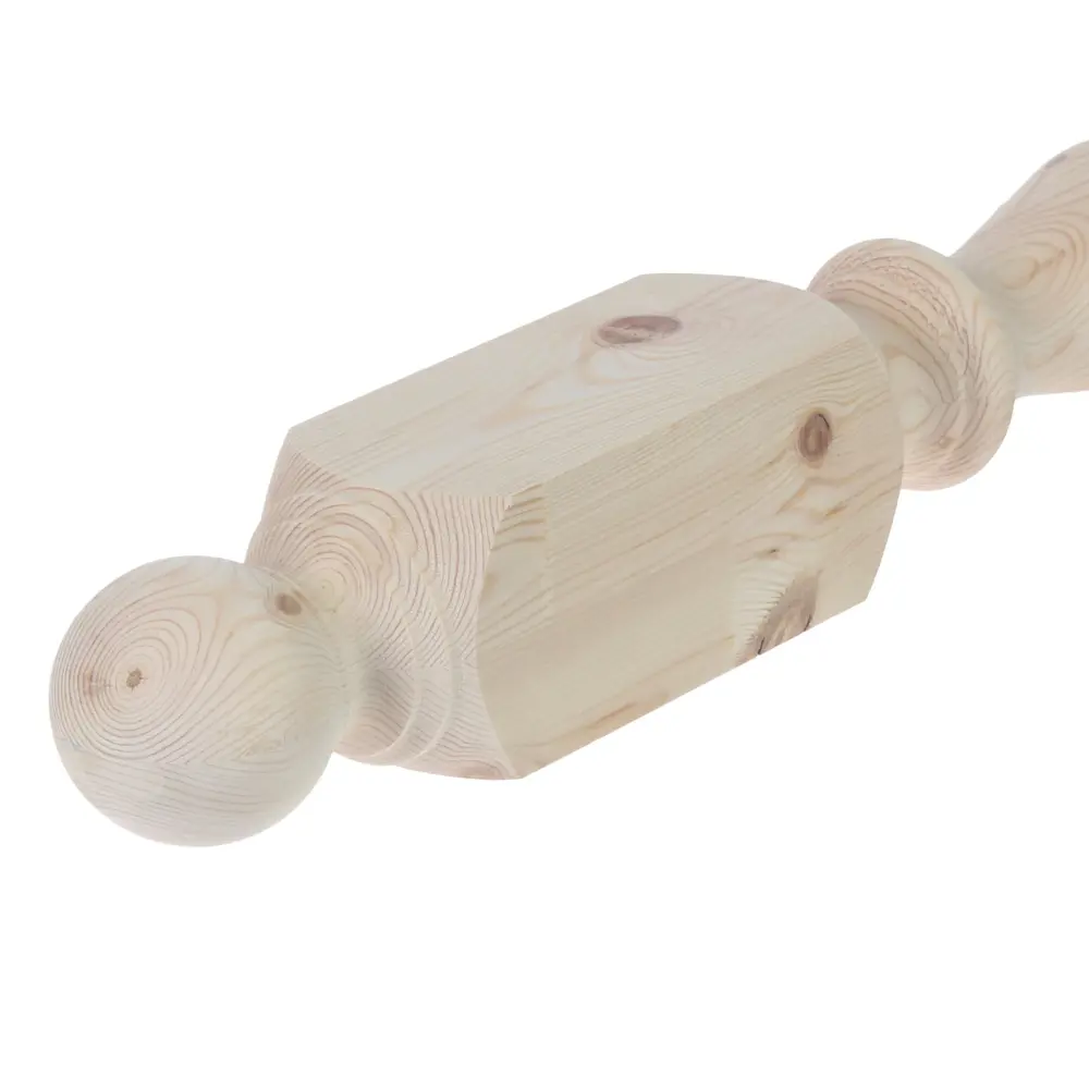 Столб лестничный сращенный хвоя сорт АВ витой 90х90х1200 мм Santreyd STLM-2164167 - Вид №1