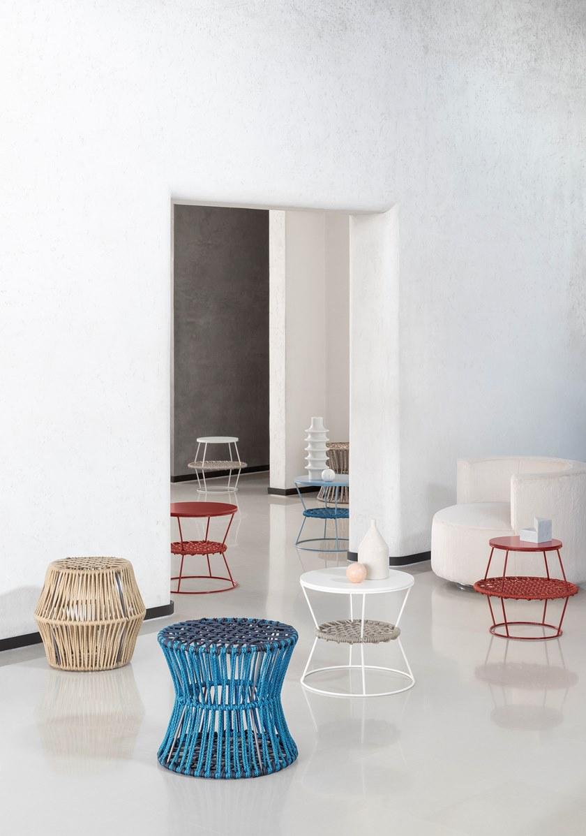 Saba Italia Круглый табурет на веревке из полиэстера Ziggy sun-id-1416687 - Вид №3