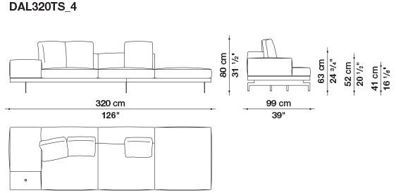 B&B Italia 3-х местный тканевый диван Dock sun-id-1376507 - Вид №55