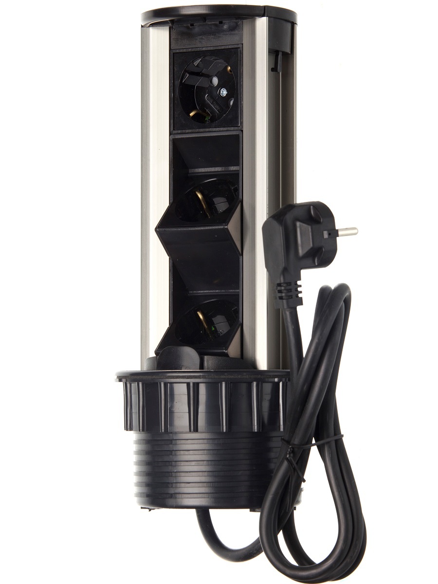 Блок электрических розеток Solo 12003 Silver NAVAKO  - Вид №2