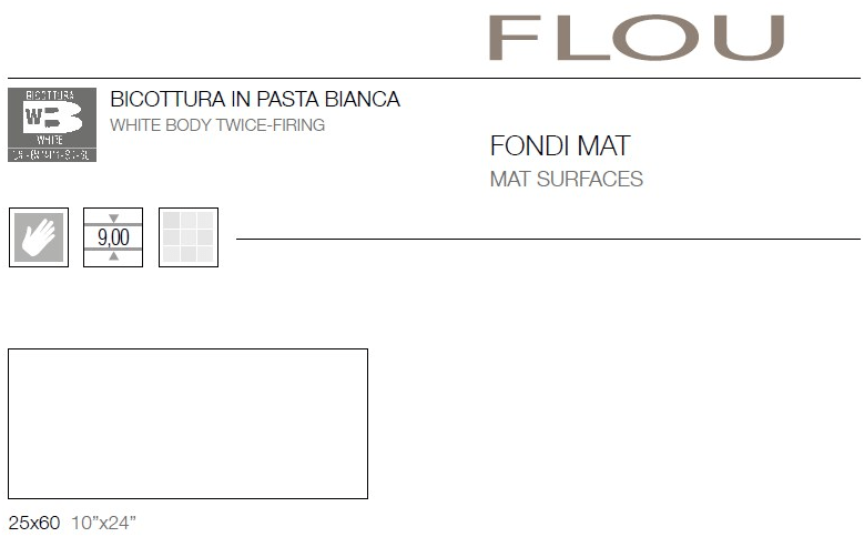 CERAMICHE BRENNERO Белая настенная плитка для дома Flou Mimo - Вид №6