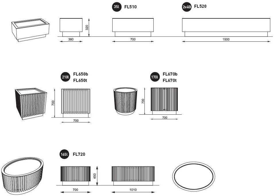 mmcité1 Кашпо для общественных мест из стали sun-id-1408052 - Вид №9
