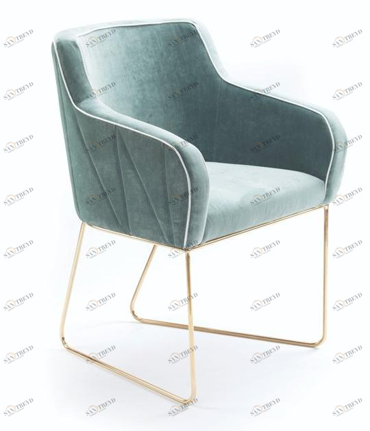 Mambo Unlimited Ideas Тканевый стул на санках с подлокотниками Croix sun-id-1418827