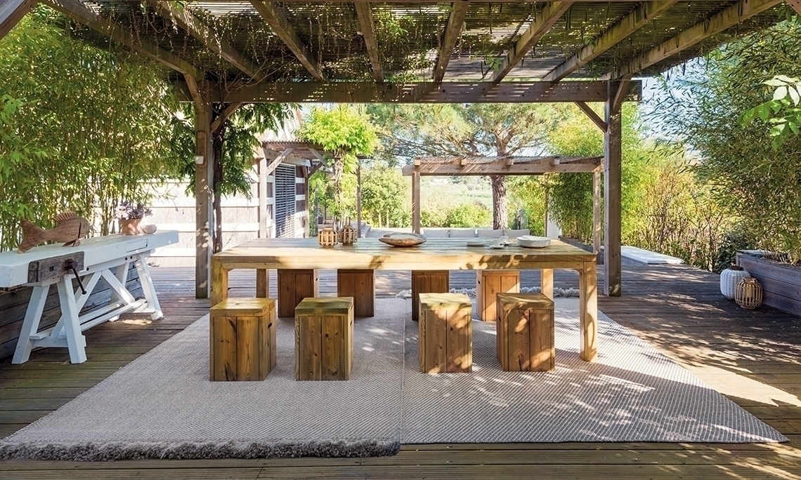 070680 Ковер GL Diagonal aloe-grey 90x200 см GAN Garden Layers - Вид №3