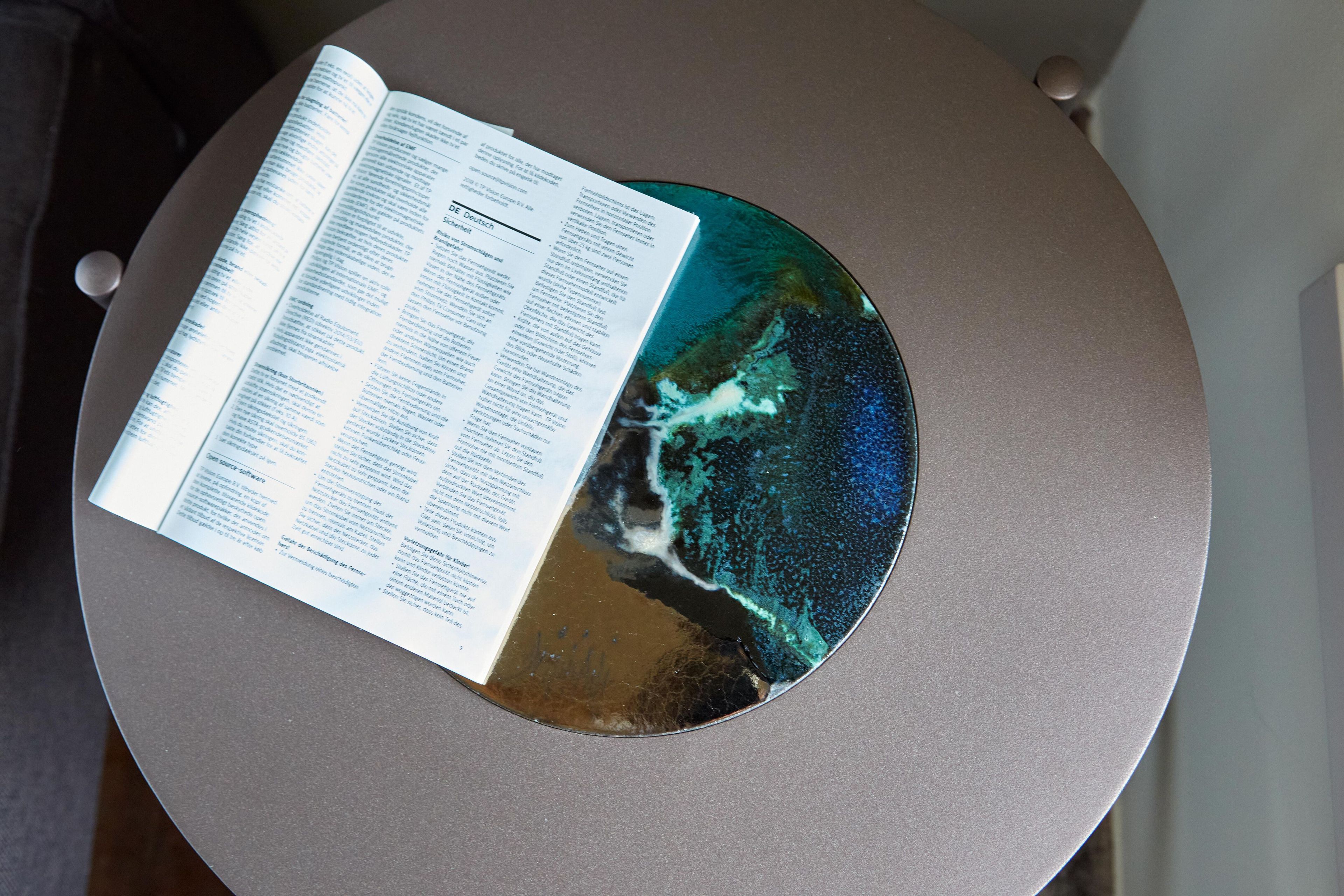 Круглый журнальный столик из нержавеющей стали DOMIZIANI современный ARCH-00042994 - Вид №1