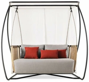 Ethimo Кресло-качалка с балдахином из тика Swing Swdo05