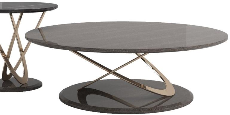 Reiggi Низкий круглый журнальный столик из клена Phoenix Rj209 - Вид №1