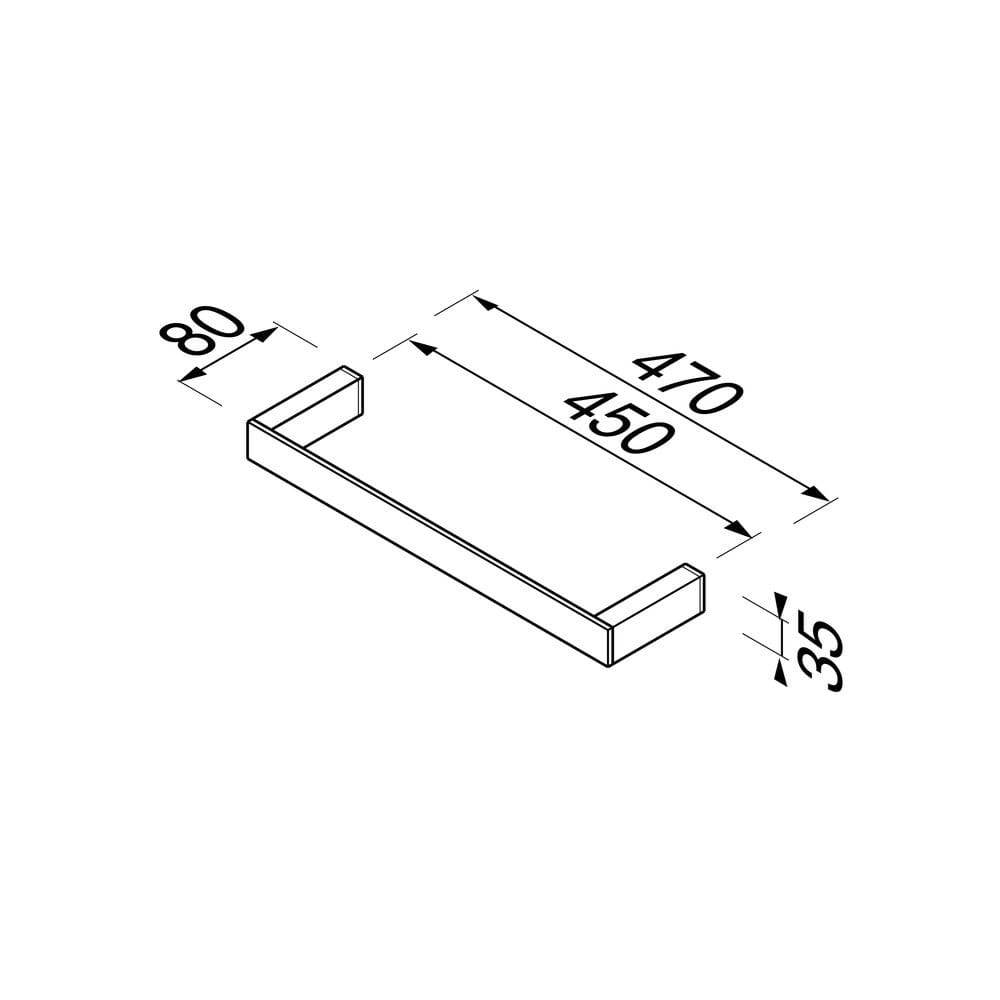 Металлический держатель для полотенец Geesa Modern Art ARCH-00001549