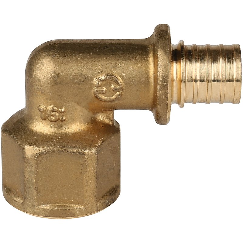 Угольник-переходник ВР 16x1/2" аксиальный для труб из сшитого полиэтилена STOUT SFA0006001612 - Вид №3