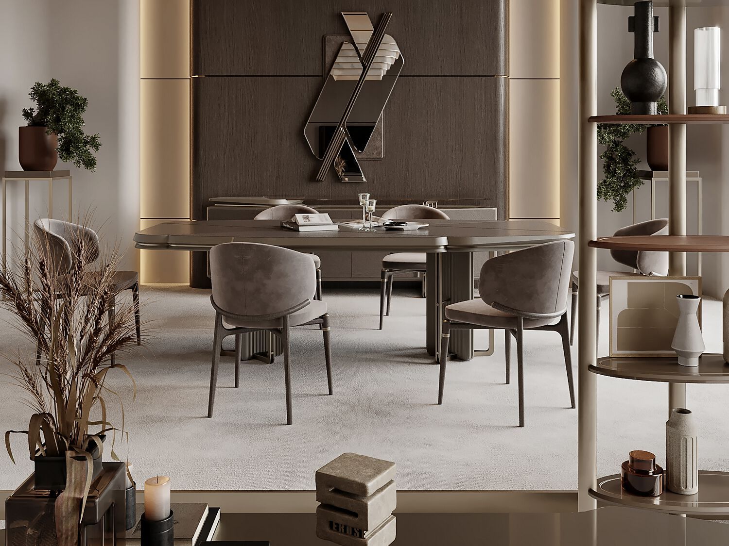 Прямоугольный обеденный стол Zebrano Афина ARCH-00071972 - Вид №5