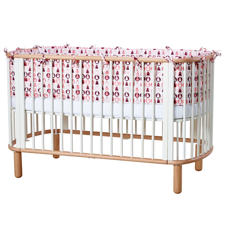Кроватка Flexa Baby, белая с лакированными ножками, 88х145х75 см 801780195 - Вид №21