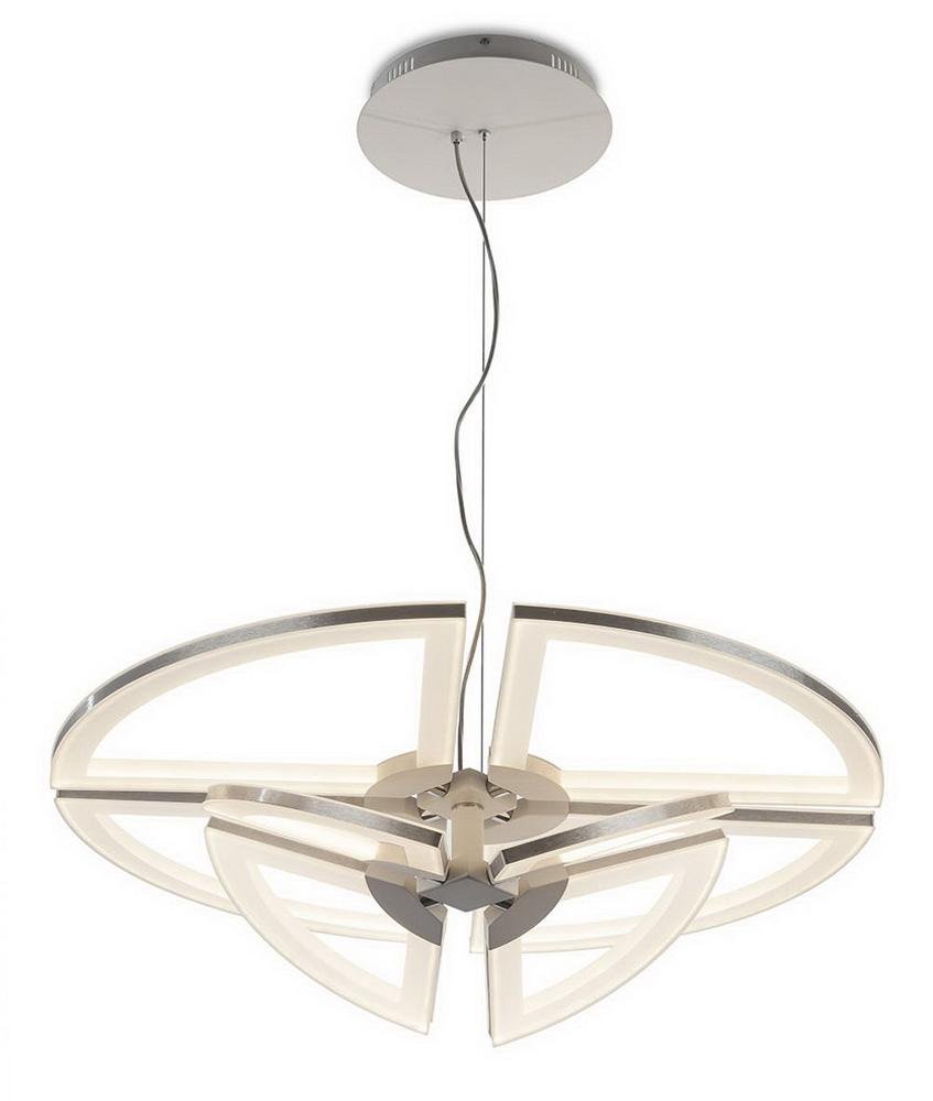 Подвесной светодиодный светильник IDLamp Eleanor 398/2X80-LEDWhitechrome IDLAMP ДИЗАЙНЕРСКИЕ, ELEANOR 200957  - Вид №3