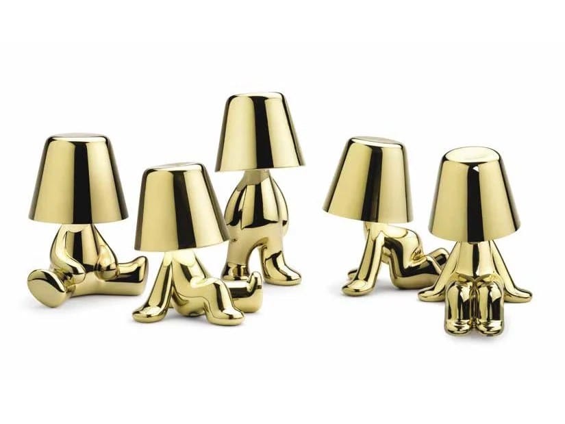 ABS батарея приведенная в действие светодиодная настольная лампа Qeeboo Golden Brothers ARCH-00069236 - Вид №2