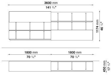 B&B Italia Стенка открытая с дверцей Pab sun-id-1474226 - Вид №12