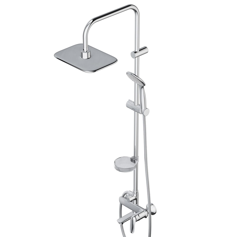 974230000 душ система cо смесителем и изливом: верх. душ 260*190 ручн. душ d 100 мм 1 Damixa Palace Evo  - Вид №2