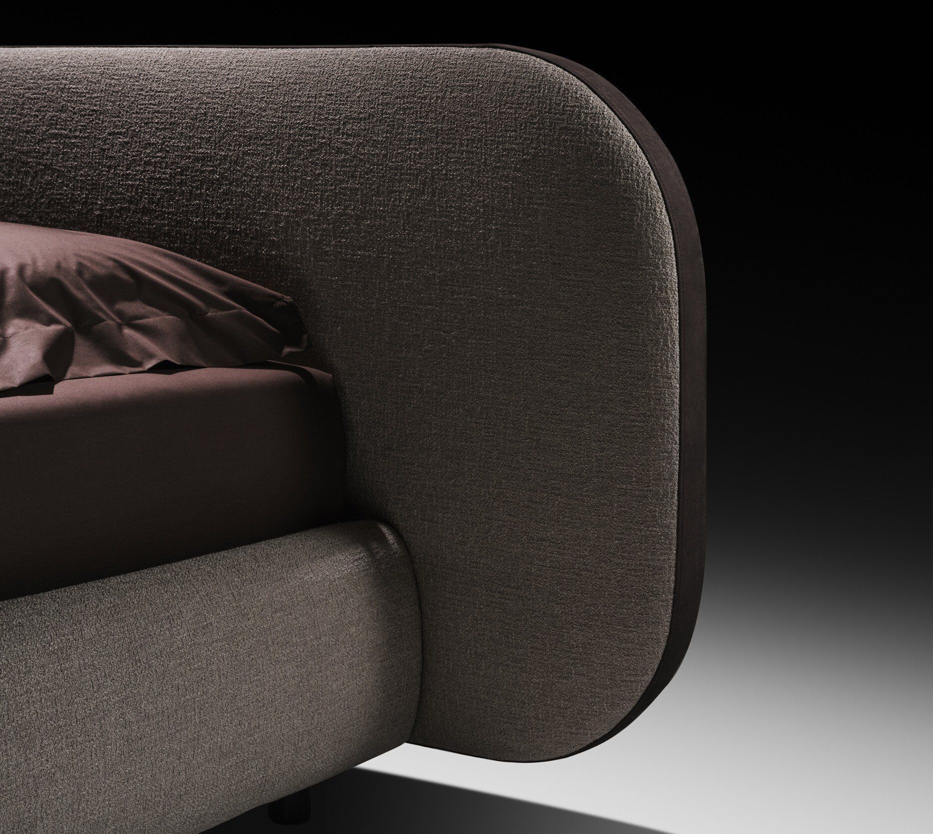 Двуспальная кровать с мягким изголовьем Twils B-CURVE ARCH-00068168 - Вид №2