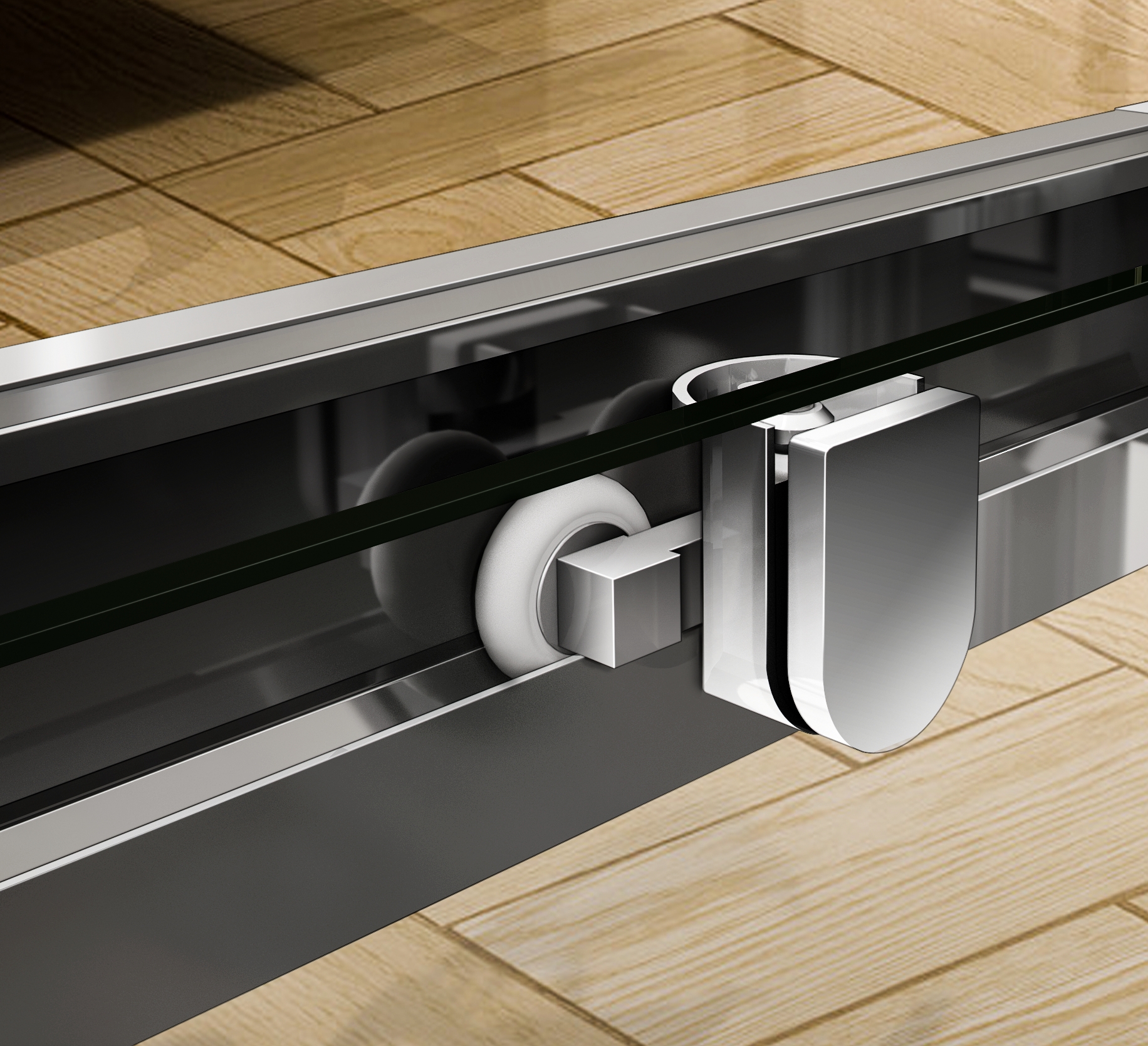 Душевая дверь в нишу CEZARES PRATICO-BF-1-115-C-Cr - Вид №5