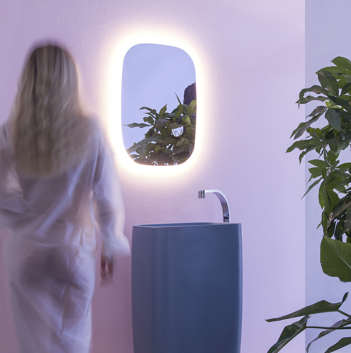 Flaminia FLAG Зеркало в прозрачной раме с подсветкой FG52SPE.G Ceramica Flaminia FG52SPEG - Вид №5