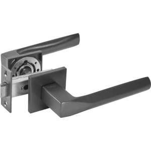 Дверные ручки Punto Cosmo без запирания комплект цвет графит