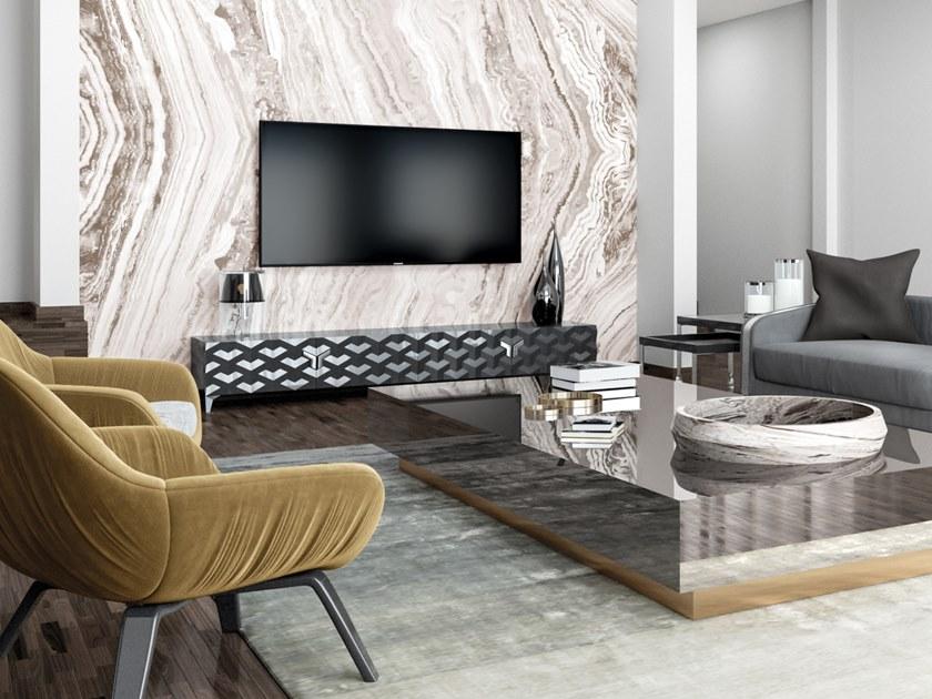 Jetclass Низкая лакированная тумба под ТВ Triny Jtn215, jtn215a  - Вид №2