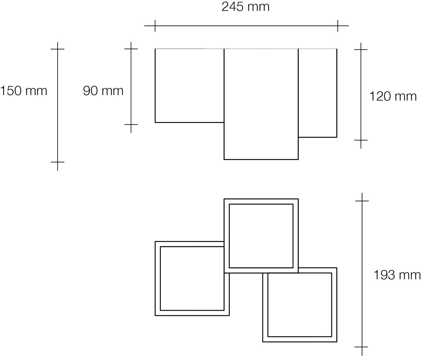 Tecnico Гипсовый потолочный светильник прямого света Heraea T193 - t194 - Вид №8