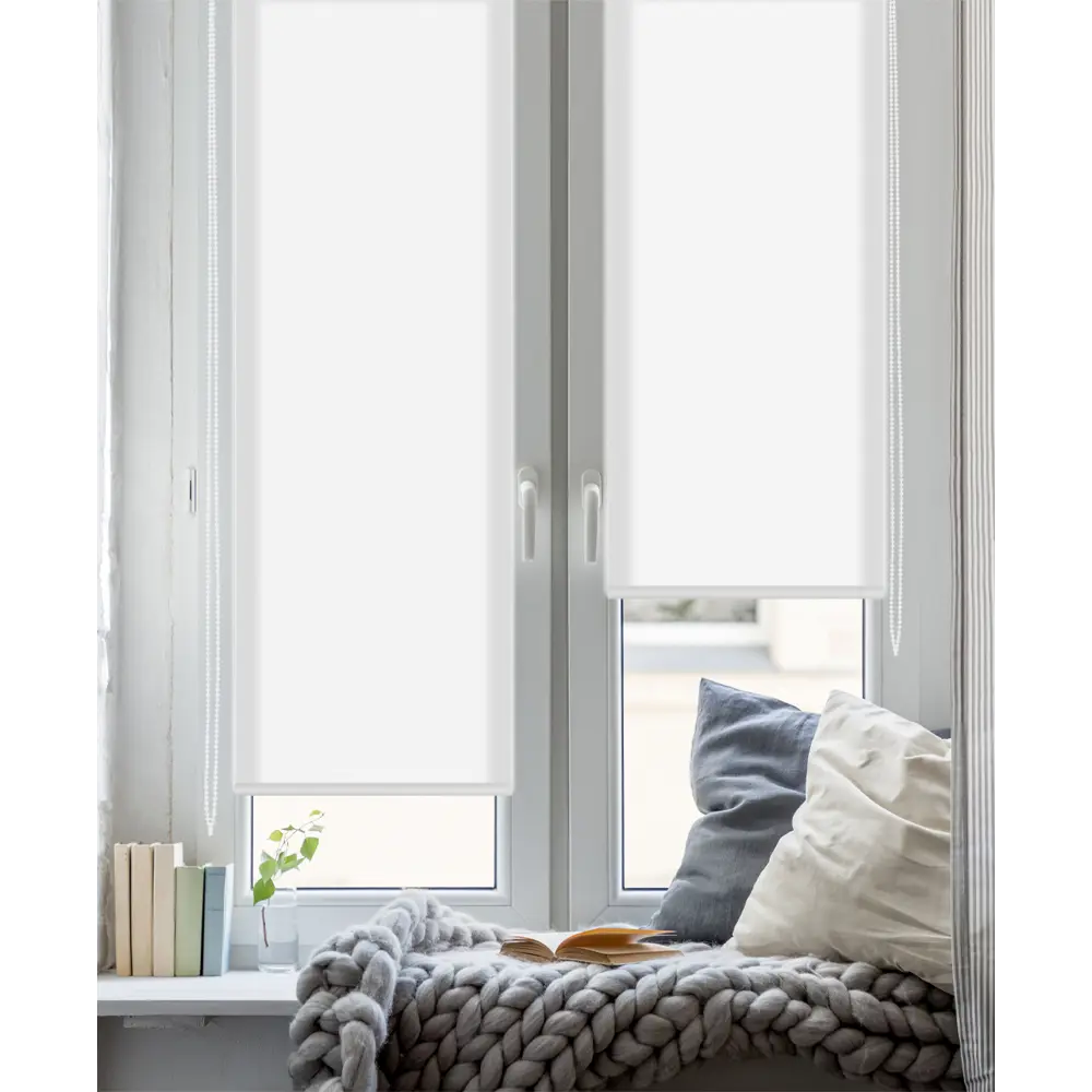 Штора рулонная Stars 50x160 см белая GARDEN STLM-2102939 - Вид №4