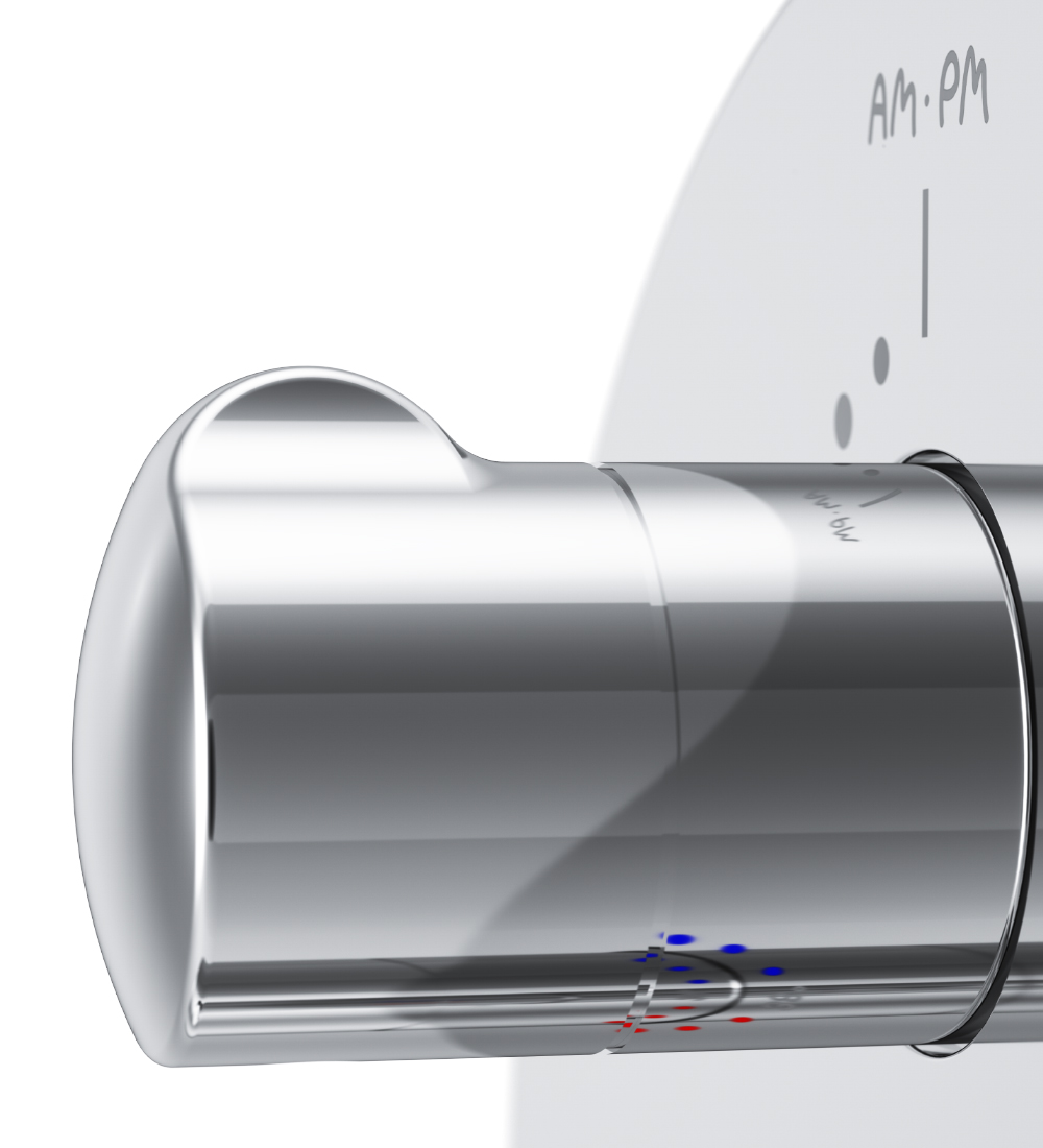 F8085500 cмеситель д/ванны/душа встраиваемый с термостатом шт AM.PM Like - Вид №3