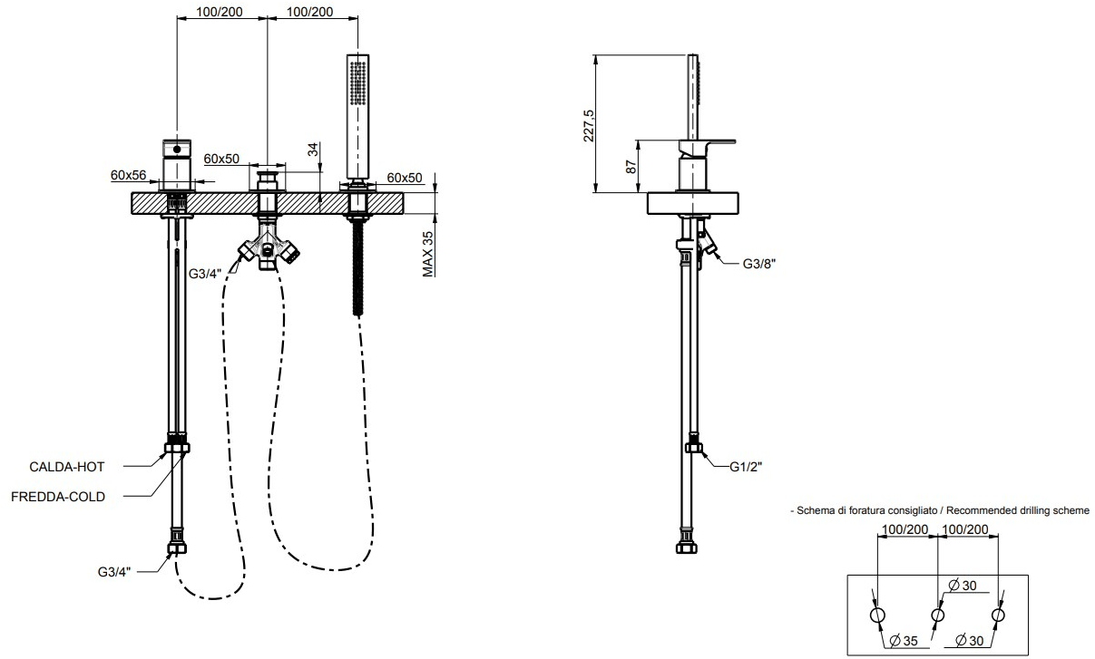 Rubinetterie Frattini Смеситель для ванны, однорычажный, настольный Vita sun-id-1383102 - Вид №1