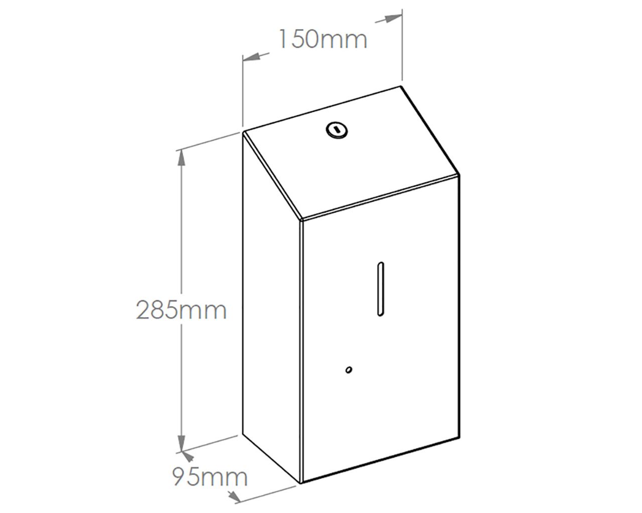 DSM502 Бесконтактный автоматический дозатор пенного мыла STELLA AUTOMATIC для одноразовых картриджей 1000 г, матовая сталь Merida  - Вид №1