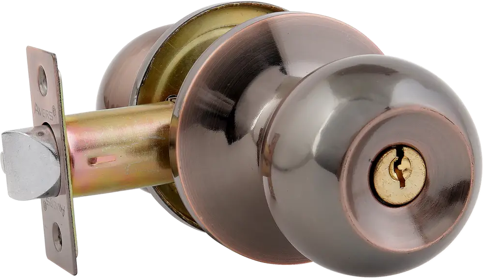 AVERS Шаровая ручка-кноб с ключом и фиксатором в цвете медь 82001627