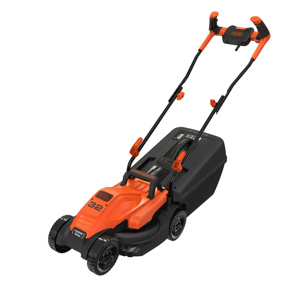 Газонокосилка электрическая Black&Decker BEMW451BH-QS 1200 Вт 32 см BLACK + DECKER STLM-2037192 - Вид №1