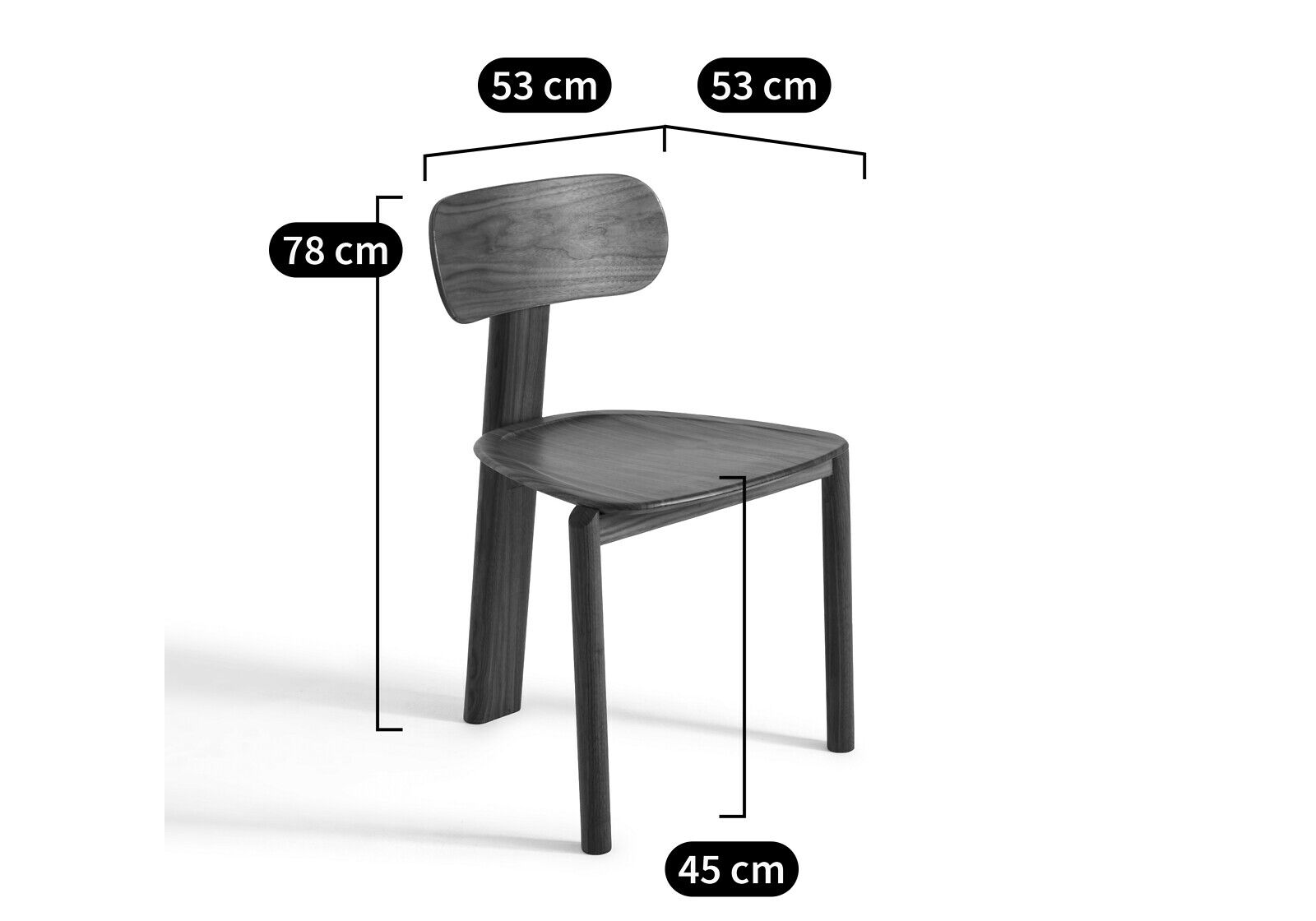 Стул грецкого ореха AMPM Marais ARCH-00099028 - Вид №5