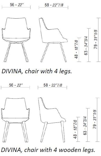 ESTEL GROUP Стул с обивкой и подлокотниками Divina sun-id-1415004 - Вид №4