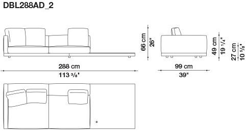 B&B Italia Кожаный диван Dock sun-id-1441060 - Вид №177