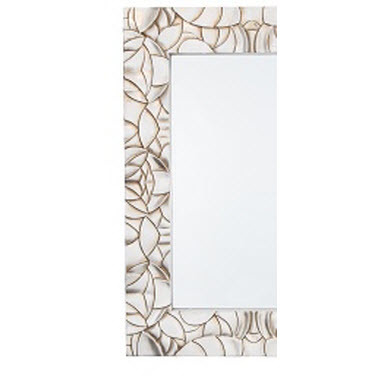 Зеркало прямоугольное настенное серебро Caen - крайний элемент PUSHA ДИЗАЙНЕРСКИЕ 062583 Серебро  - Вид №1