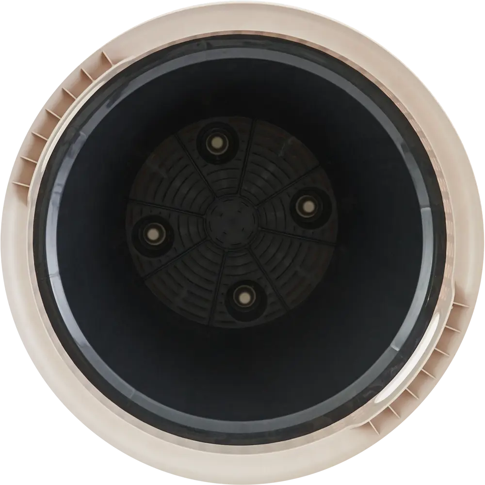 Кашпо Ingreen Rattan ø47 h47 см v27 л пластик молочный шоколад STLM-2160205 - Вид №1